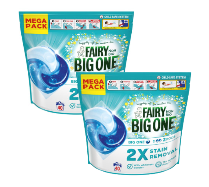 Fairy The Big One Laundry Detergent Capsules, 80 Washes
